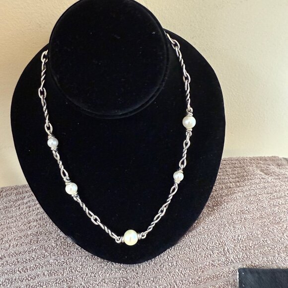 David Yurman Continuance Pearl Necklace - Picture 5 of 6